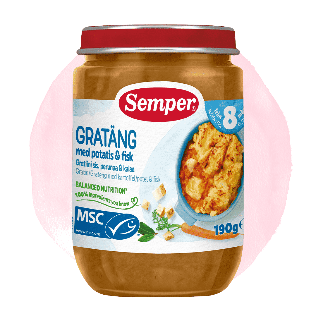Gratiini sis. perunaa & kalaa 8kk